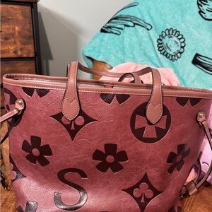 Stylish purple Designer Tote Bag